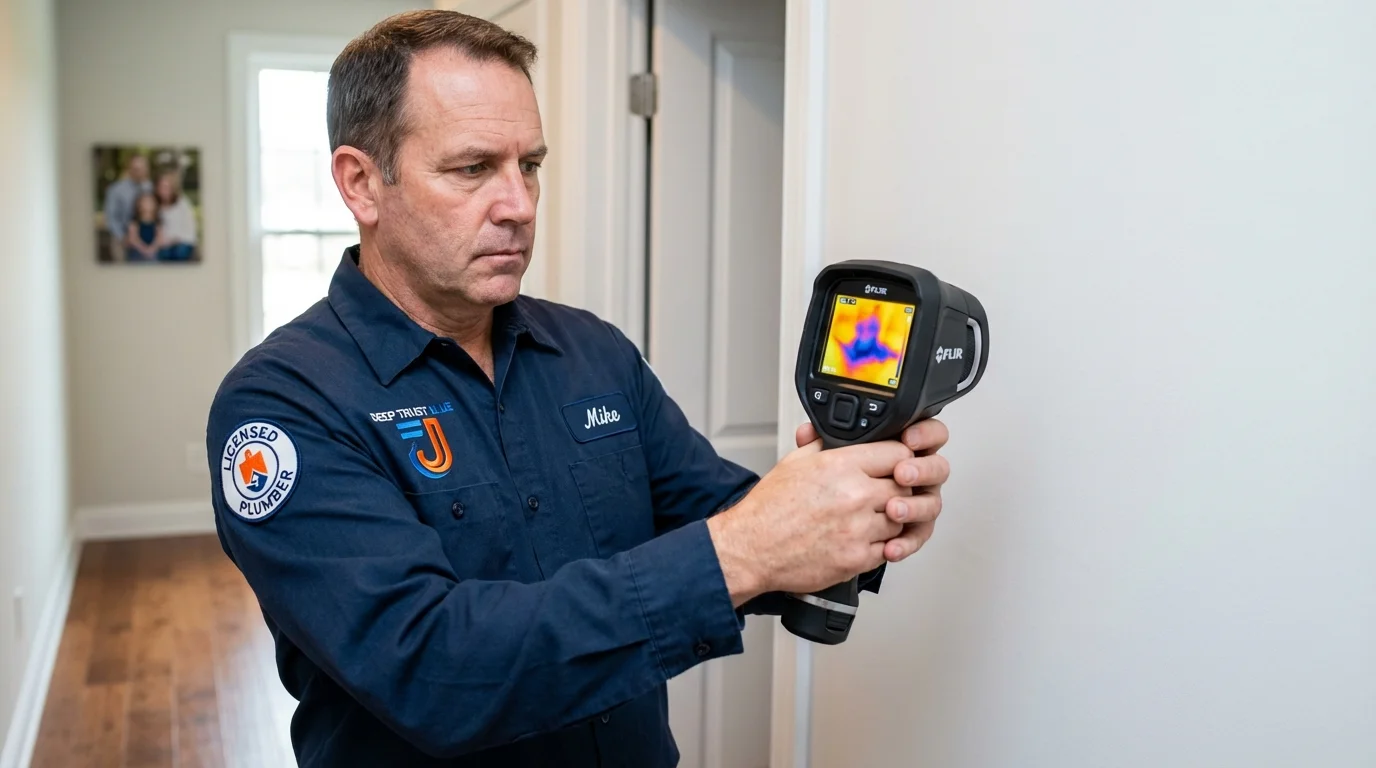 Thermal imaging leak detection by Johns Plumbing LLC in Cobleskill